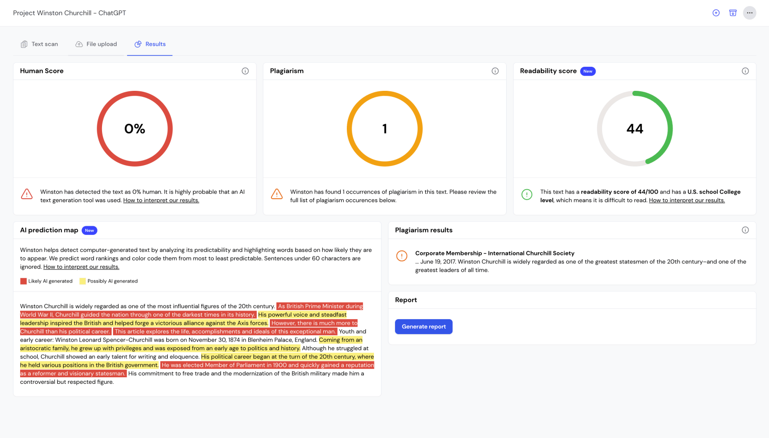 HOW ACCURATE IS QUILL BOT AI DETECTOR R CHATGPT visual data 2