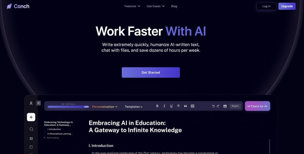 conch ai landing page