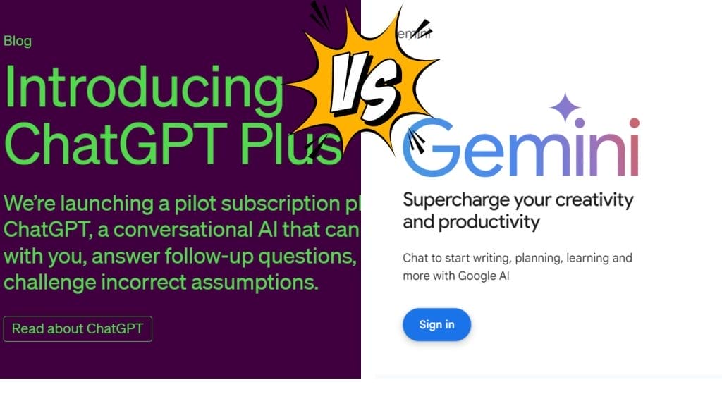chatgpt vs google gemini