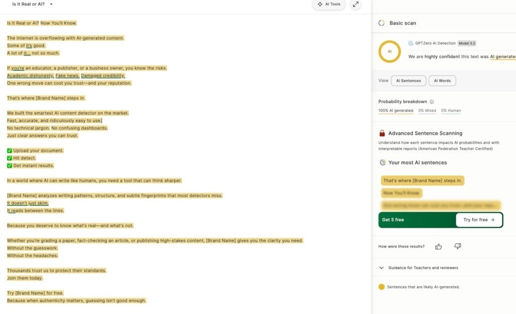 GPTzero image 2