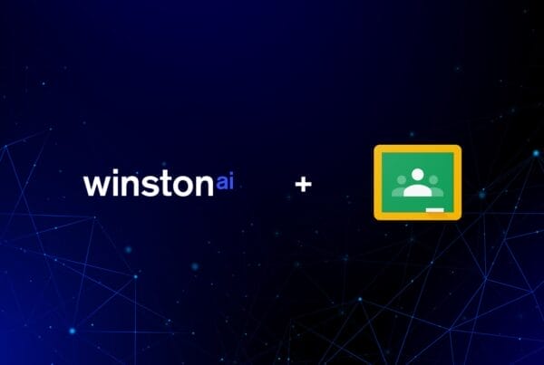 google classroom and winston ai detection