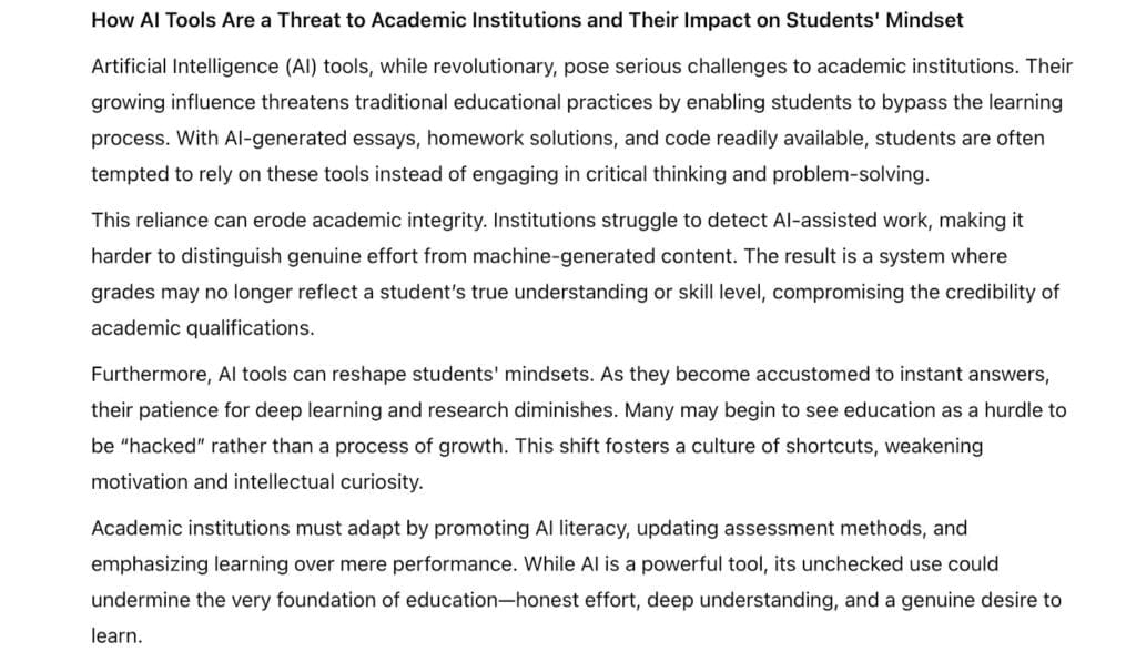 KI oder menschlicher Inhalt  