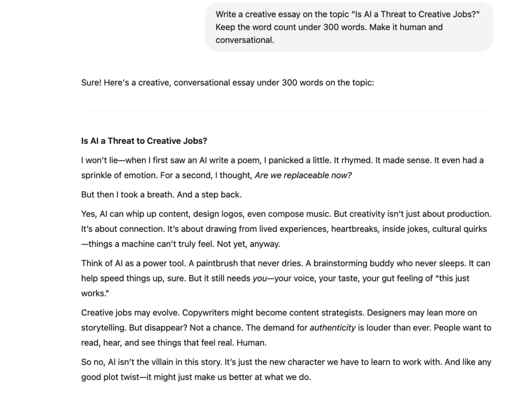 gptzero chatgpt test