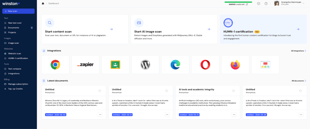 salpicadero winston ai