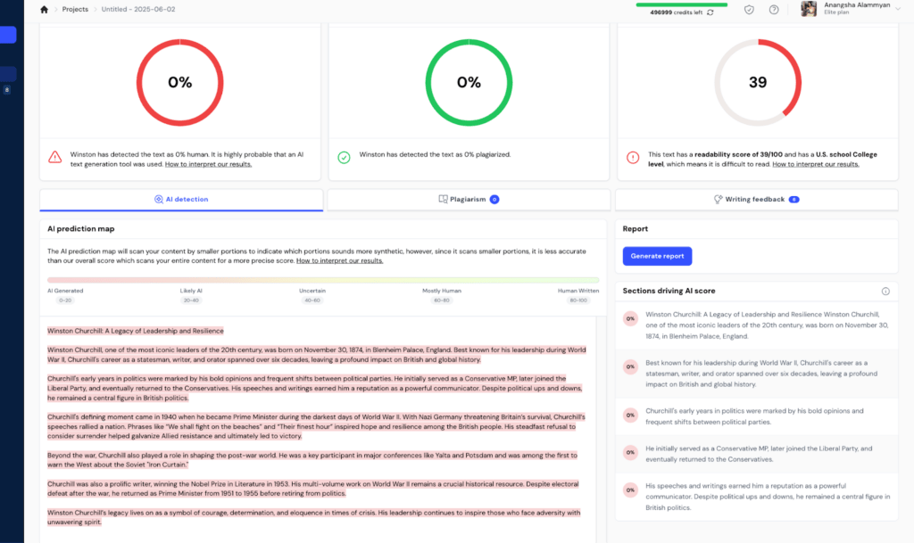 winston ai results
