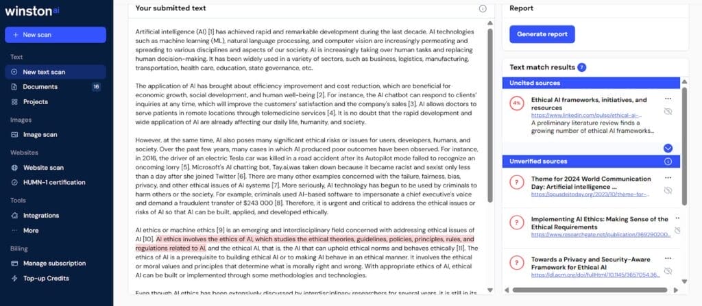 plágio de winston ai