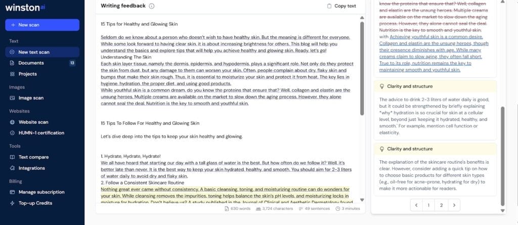 Feedback schreiben Finale