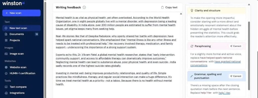 winston ai dashboard