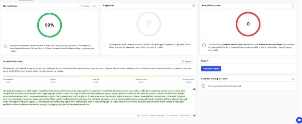 resumen de puntuaci&oacute;n de IA